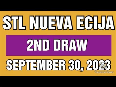 STL Nueva Ecija result today 2nd draw September 06 2023.